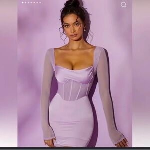 Oh Polly Lilac Mini Dress
